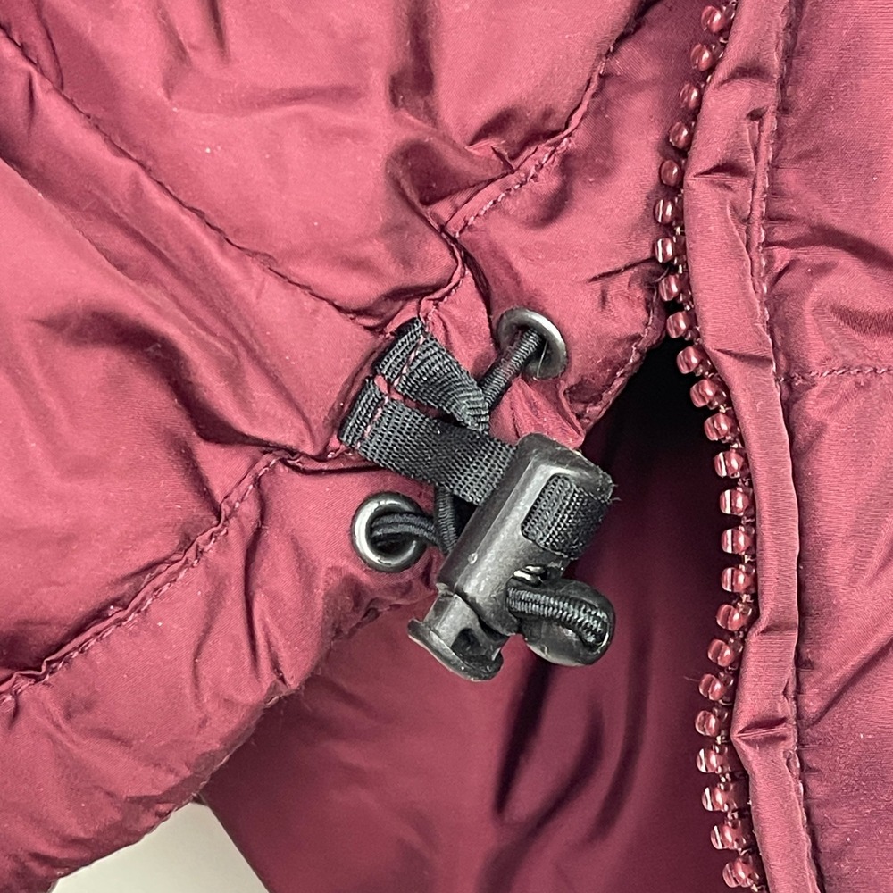 Duluth Trading Co Goose Down Puffer Vest Mens Large Maroon Burgundy 41023 - Picture 8 of 9